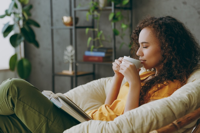 Coffee Jokes - woman drinking coffee