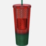 Disney Christmas Starbucks Cups 2023 - Bling Ombre Red Green 2022 Cup