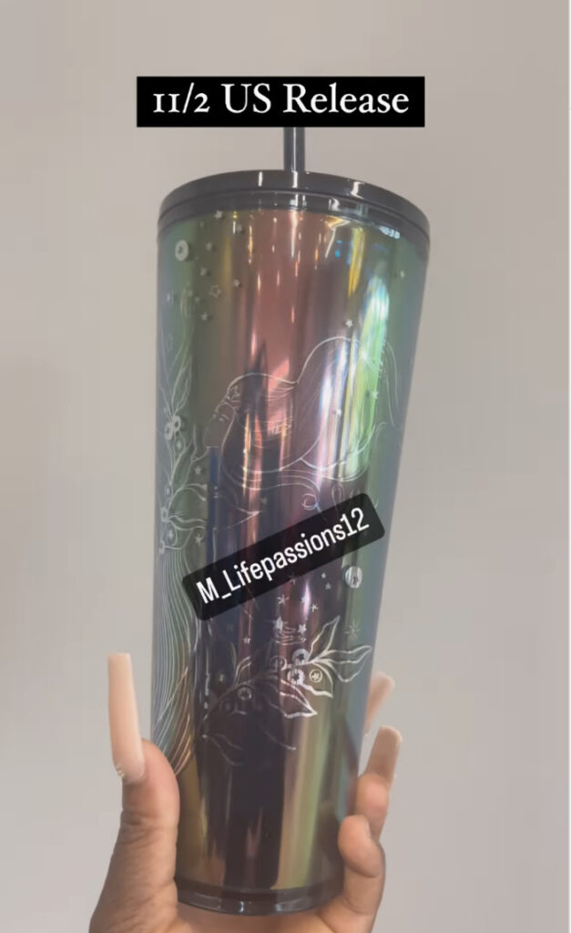 Starbucks Holiday Cups 2023 - Iridescent Siren Cold Cup