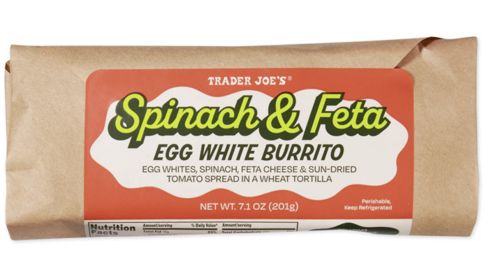 Trader Joe's October 2023 - Spinach and Feta Egg White Burrito