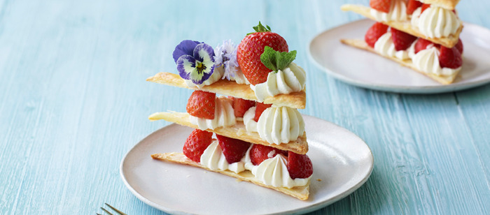 best great british baking show showstoppers - Summer Millefeuille