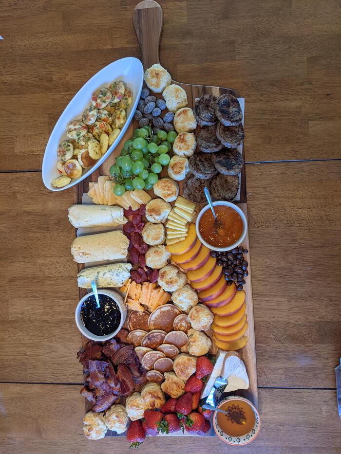 Breakfast Charcuterie Board - Breakfast Sandwich Charcuterie Board