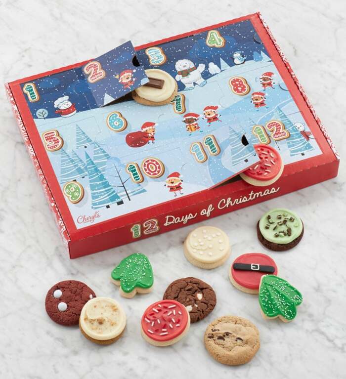 Food Advent Calendar 2023 - Cheryl's Cookies 12 Days of Christmas Advent Calendar