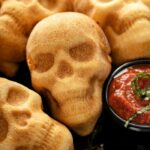 Halloween Party Food - Pizza Skulls