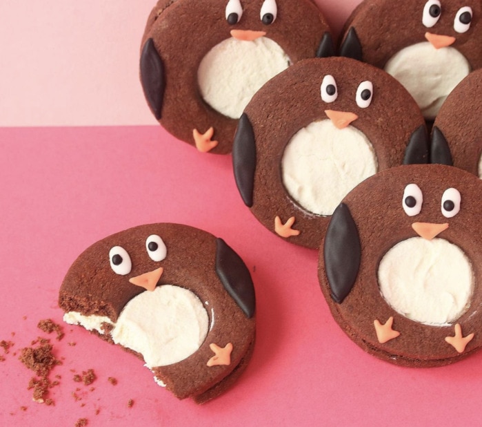 Kim Joy Recipes - Chocolate and Chili Penguins with Orange-Flavored Ganache