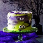 Monster Cakes - Green and Purple Eyeball Cake