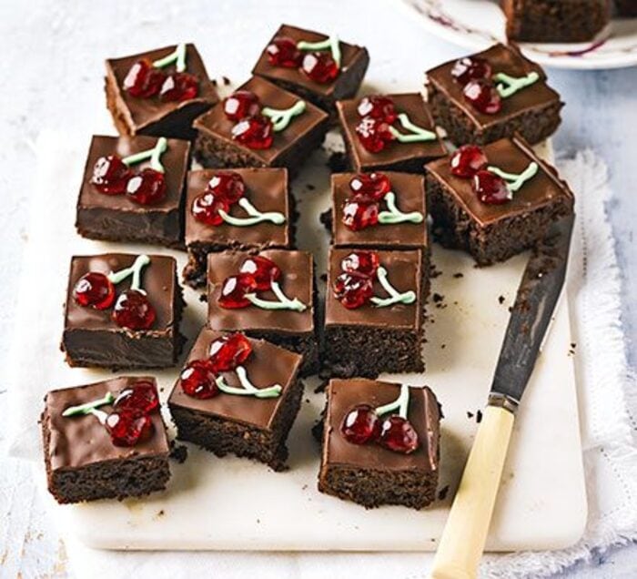 Nadiya Hussain Recipes - Black Forest Brownies