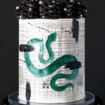 Snake Cakes - Tattoo-Style Snake Cake