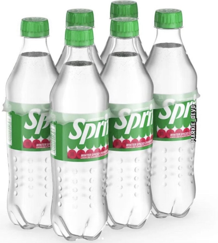 Sprite Holiday Flavor 2023 - 6 pack bottles