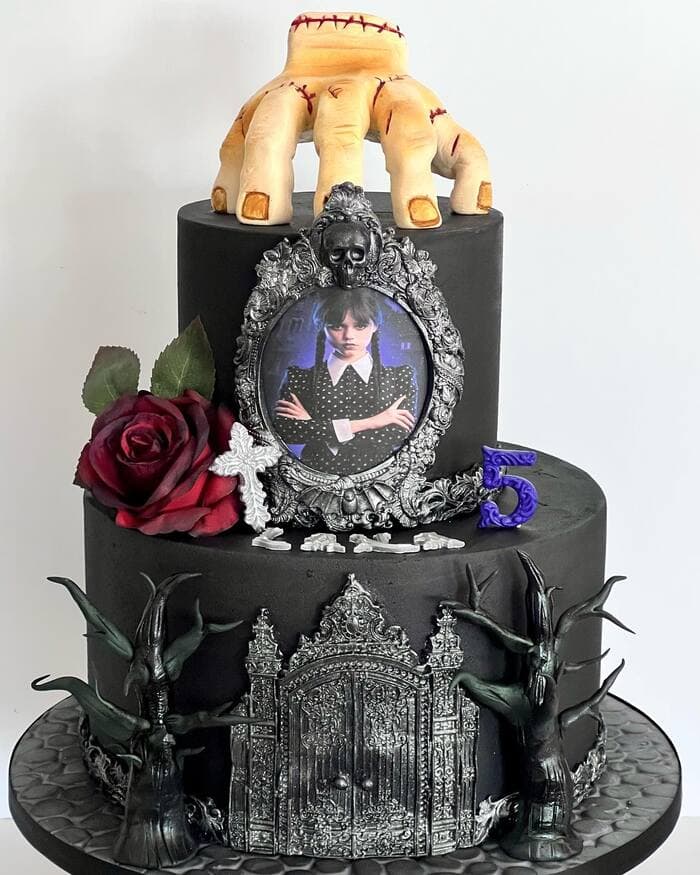 Tim Burton Cakes - Wednesday Cake