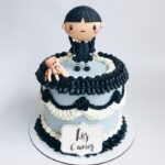 Tim Burton Cakes - Cartoon-Style Wednesday Cake