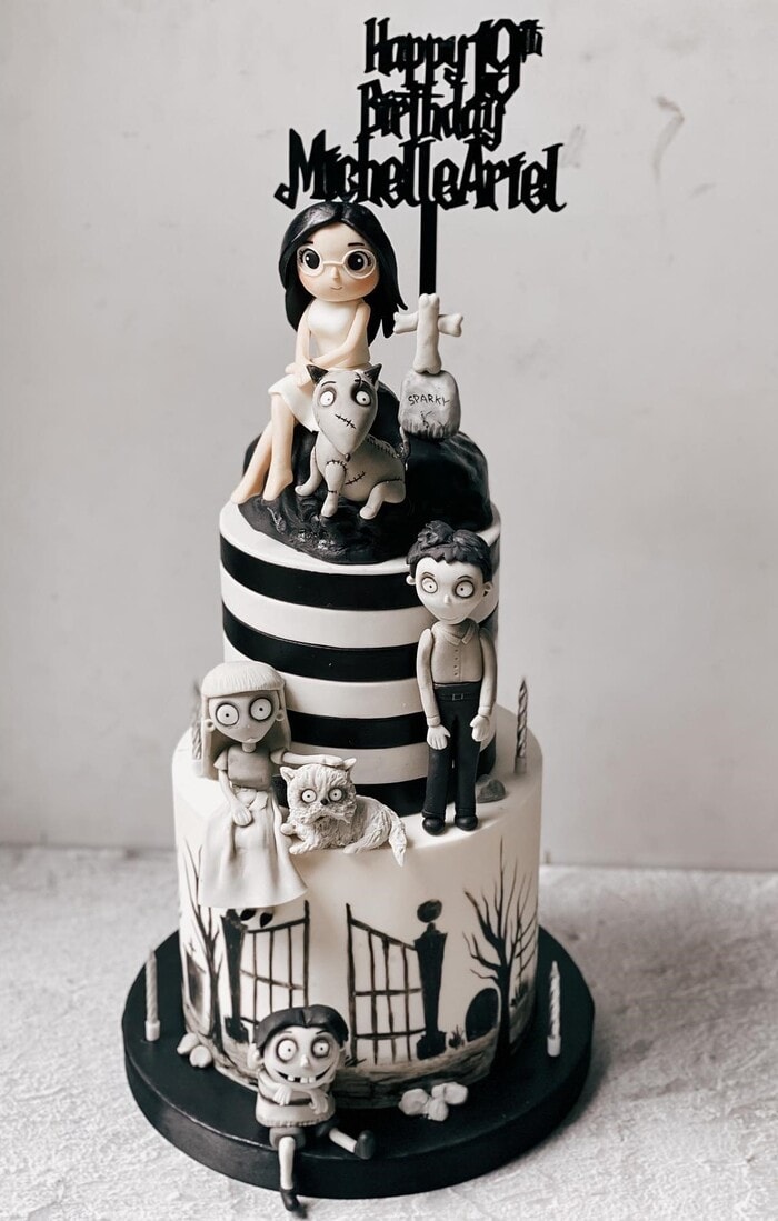 Tim Burton Cakes - Frankenweenie Cast Cake