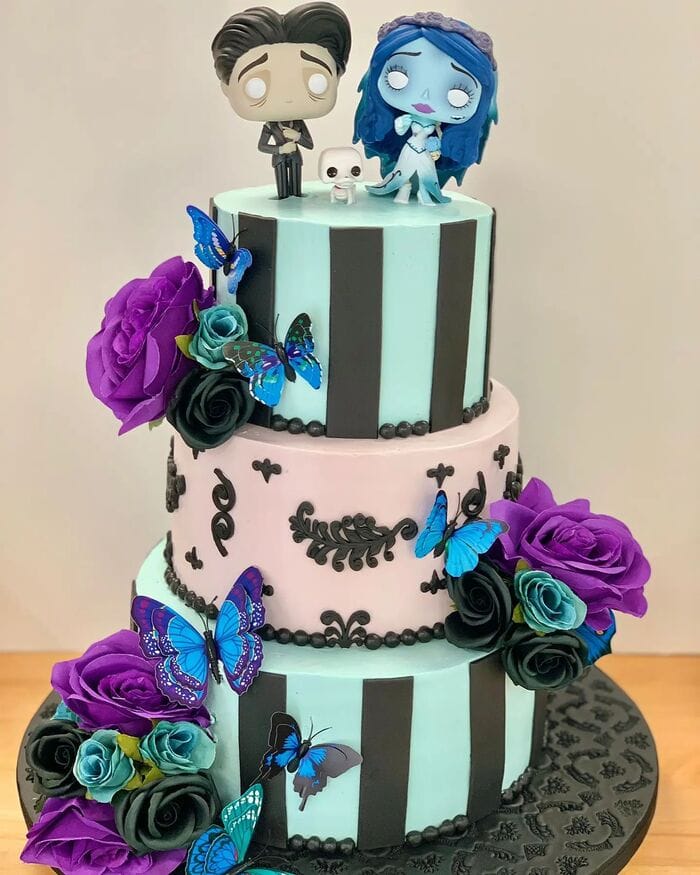 Tim Burton Cakes - Corpse Bride Wedding Cake