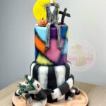 Tim Burton Cakes - Nightmare Before Christmas/Beetlejuice Mashup Cake
