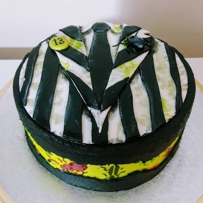 Tim Burton Cakes - Beetlejuice Suit Birthday Cake
