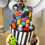 Tim Burton Cakes - Nightmare Before Christmas Tiered Cake