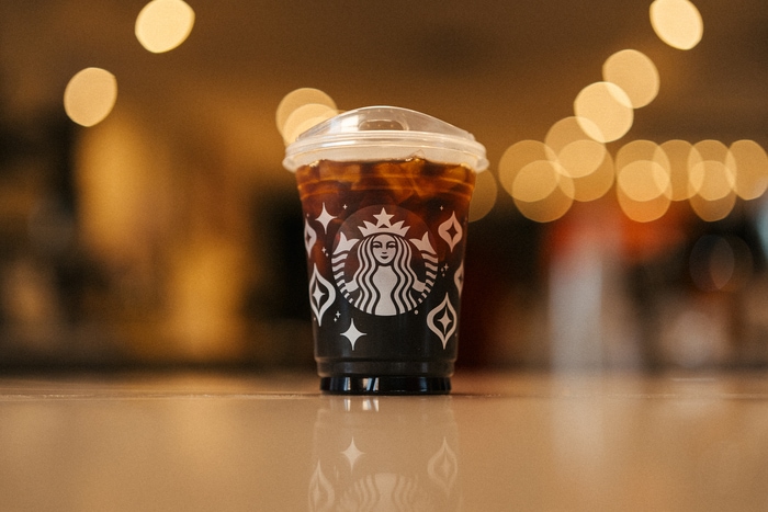 Starbucks Red Cups 2023 - Frosted Bauble Iced Coffee Design