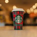 Starbucks Red Cups 2023 - Party Plaid Design