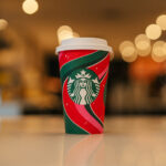 Starbucks Red Cups 2023 - Peppermint Swirl Design