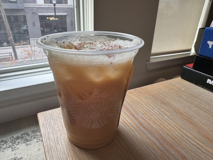 Starbucks holiday drinks ranked - iced sugar cookie latte