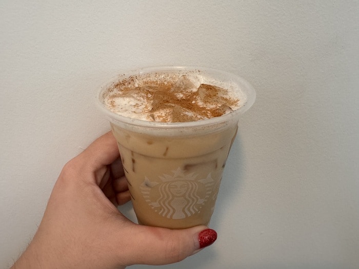 Starbucks holiday drinks ranked - iced gingerbread chai