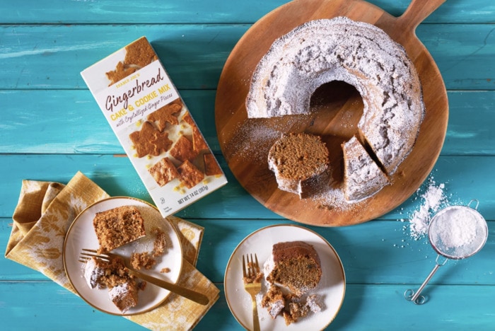 Trader Joes Holiday Products 2023 - gingerbread cake baking kit
