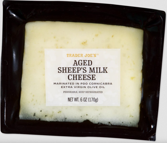 Trader Joe's November 2023 - Aged Sheep's Milk Cheese