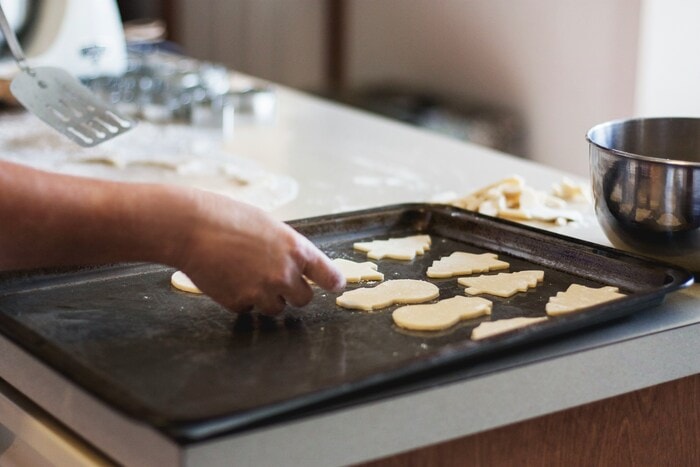 Baking Tips for Beginners - baker putting mixture into pan