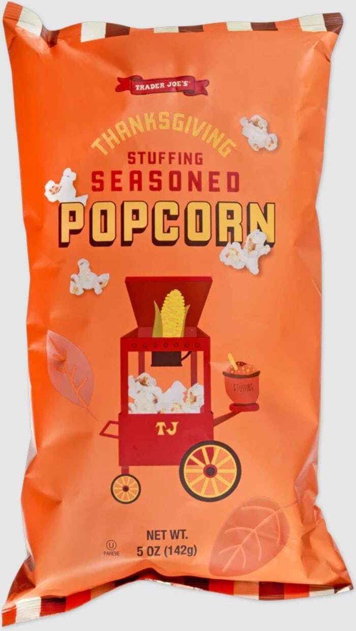 Best Trader Joe's Thanksgiving Items Ranked - Thanksgiving Stuffing Seasoned Popcorn