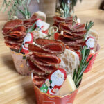 christmas charcuterie boards - Santa Charcuterie Cups