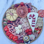 christmas charcuterie boards - Candy Cane Christmas Board