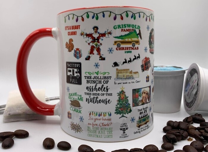 Christmas Houses Mug - “National Lampoon’s Christmas Vacation” Quotes Mug