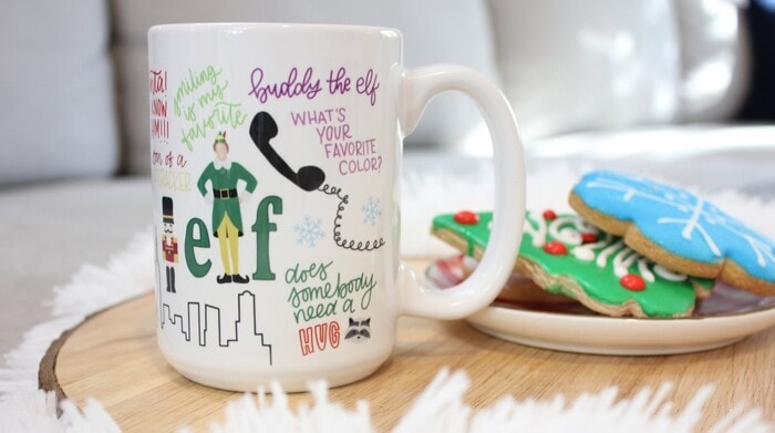 Christmas Houses Mug - “Elf” Quotes Mug