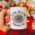 Christmas Houses Mug - Tangled Christmas Lights Mug