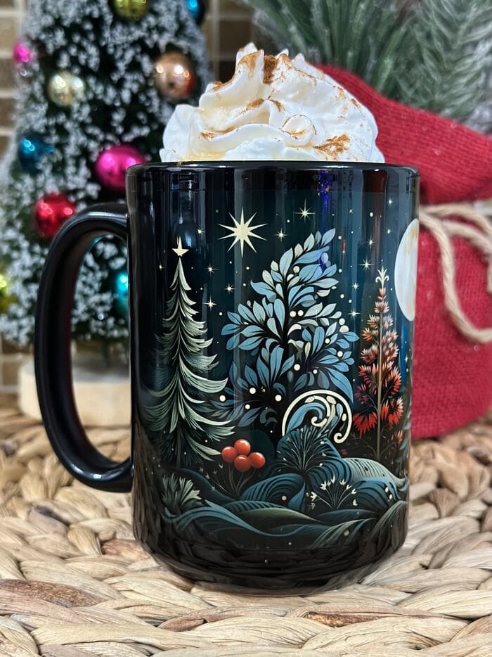 Christmas Mugs - Colorful Vintage Mug