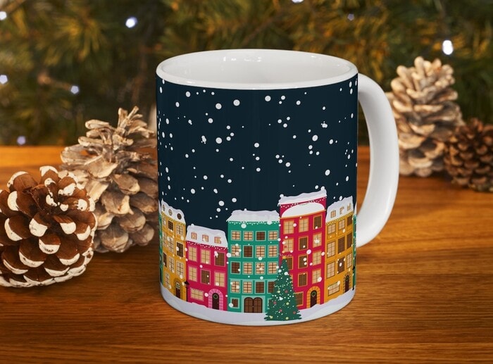 Christmas Mugs - Christmas Houses Mug