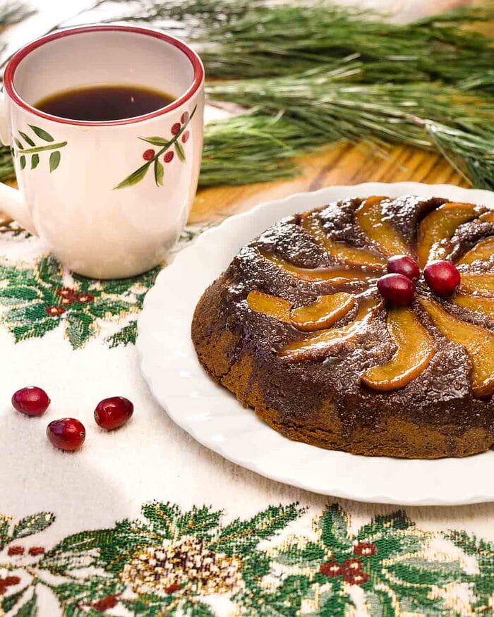 Gingerbread Cakes - Pear Gingerbread Upside-Down Cake