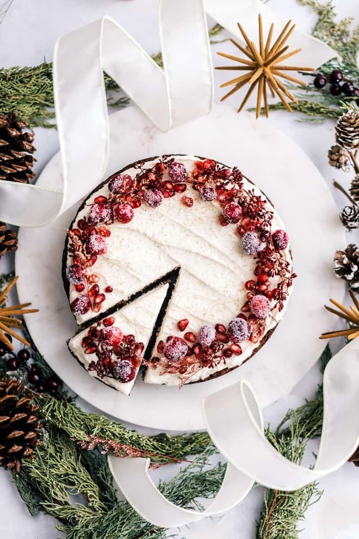 Gingerbread Cakes - Gingerbread Spice Cake With Eggnog Frosting