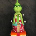 Grinch Cake Ideas - Tiered Grinch Cake