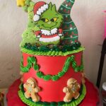 Grinch Cake Ideas - Baby Grinch Cake