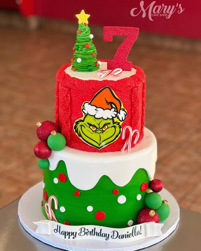 Grinch Cake Ideas - Grinch Birthday Cake