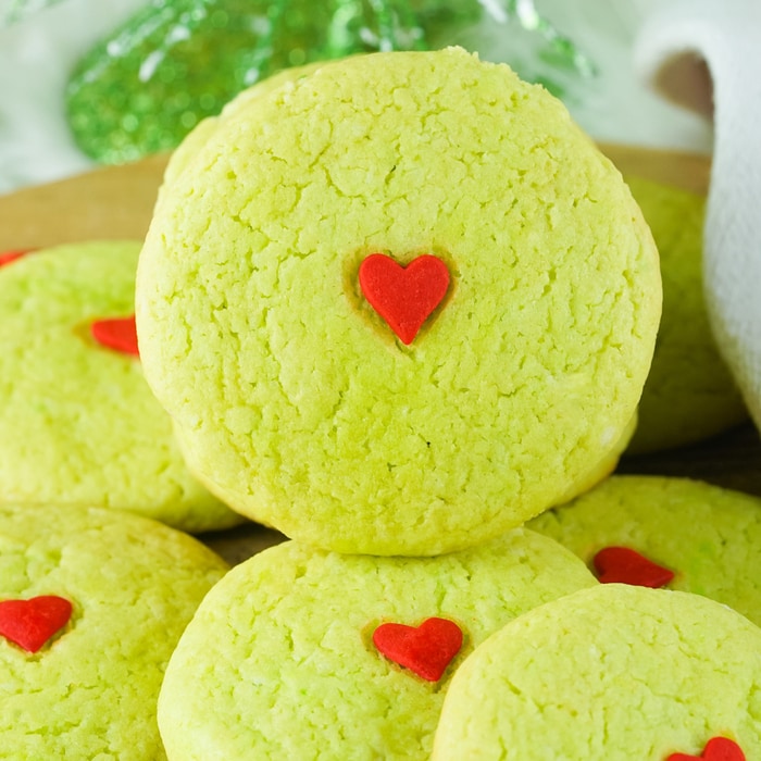 Grinch Food Ideas - Grinch Cake Mix Cookies