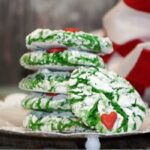 Grinch Food Ideas - Grinch Crinkle Cookies