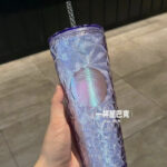 Starbucks Christmas Cups China 2023 - glittery purple diamond tumbler