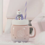Starbucks Christmas Cups China 2023 - polar bear and husky snow mug