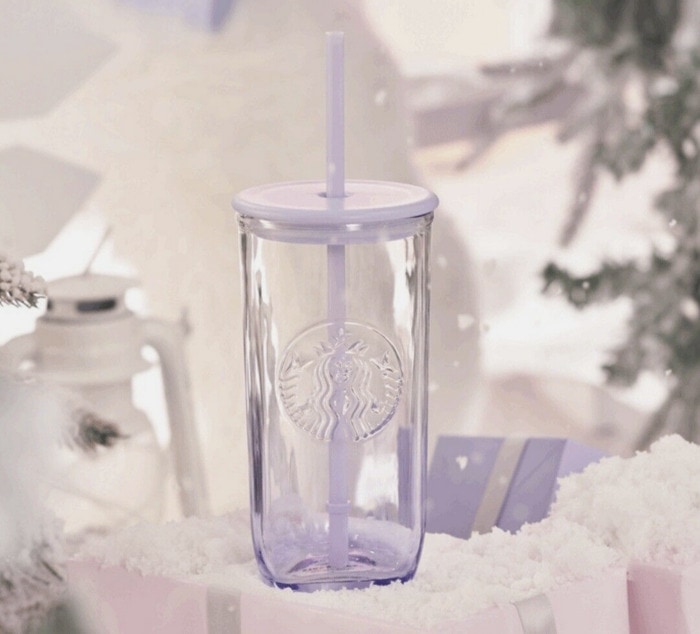Starbucks Christmas Cups China 2023 - purple glass cup