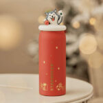 Starbucks Christmas Cups China 2023 - husky with red cup