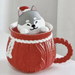 Starbucks Christmas Cups China 2023 - husky red sweater mug