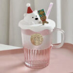 Starbucks Christmas Cups China 2023 - polar bear in snow mug