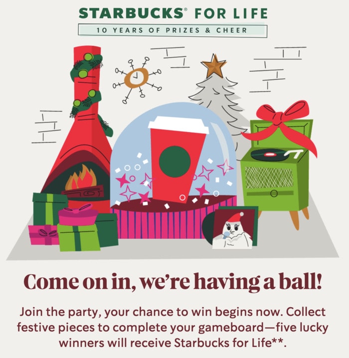 Starbucks for Life Game - Snowglobe